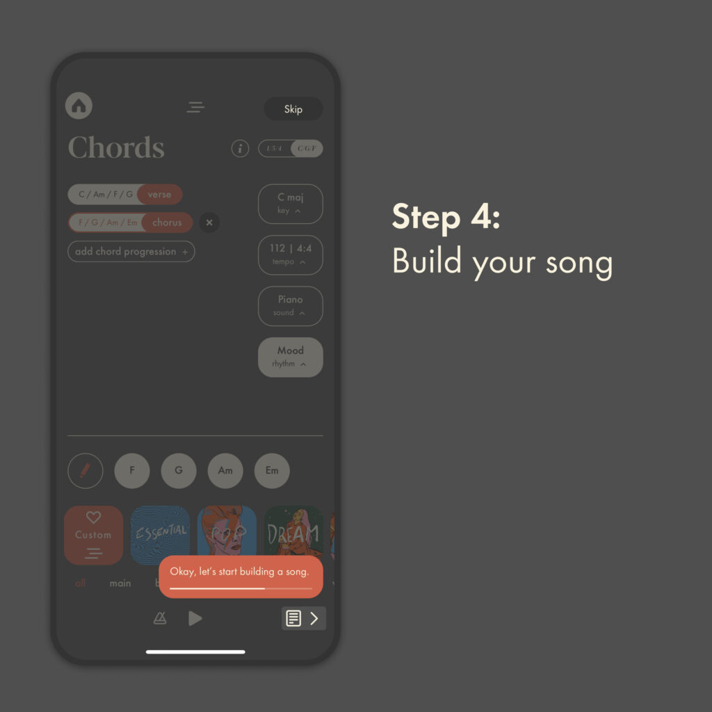 Create a song in minutes Demo